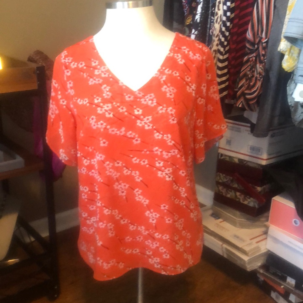 Cabi Split Sleeve Top